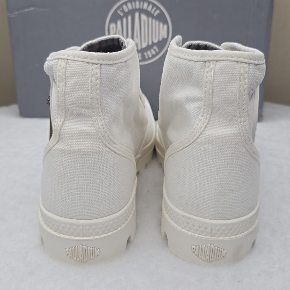 NIB Womens Palladium Pampa HI Sz 7 Star White - Picture 4 of 9